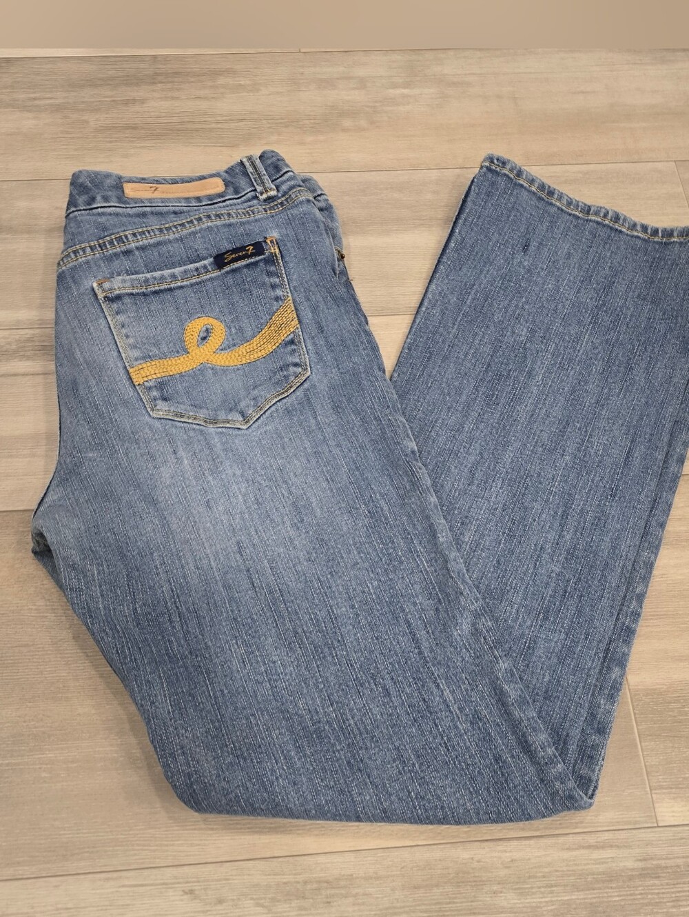 Seven7 Premium Denim Women's Bootcut Jeans Size 8 Medium Wash Stretch Denim